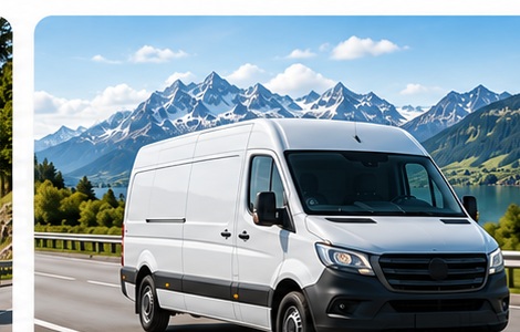 Lieferwagen mit GPS Tracking
